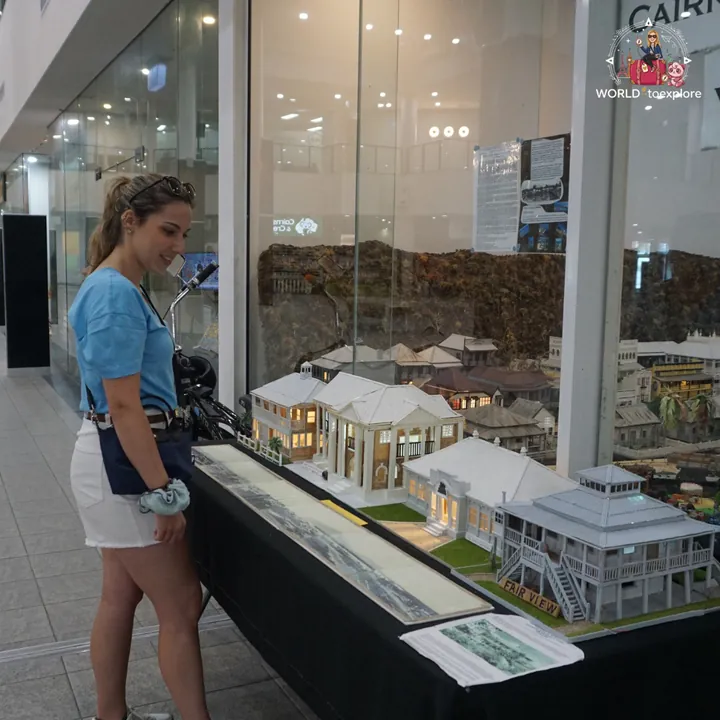 Looking at the model of the old town at Col's Historical Miniatures