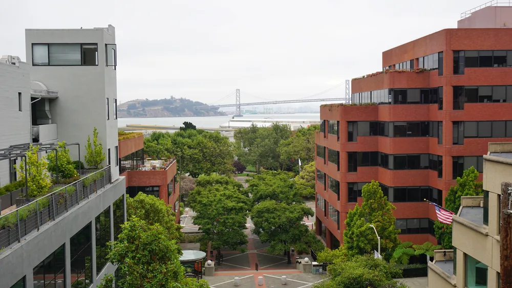 View of Coit Tower on Telegraph Hill, San Francisco