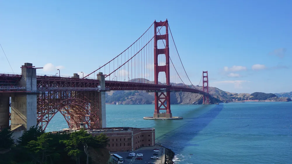 Golden Gate Bridge San Francisco Presidio California USA United States of America