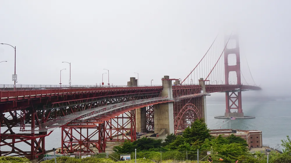 Golden Gate Bridge San Francisco Presidio California USA United States of America