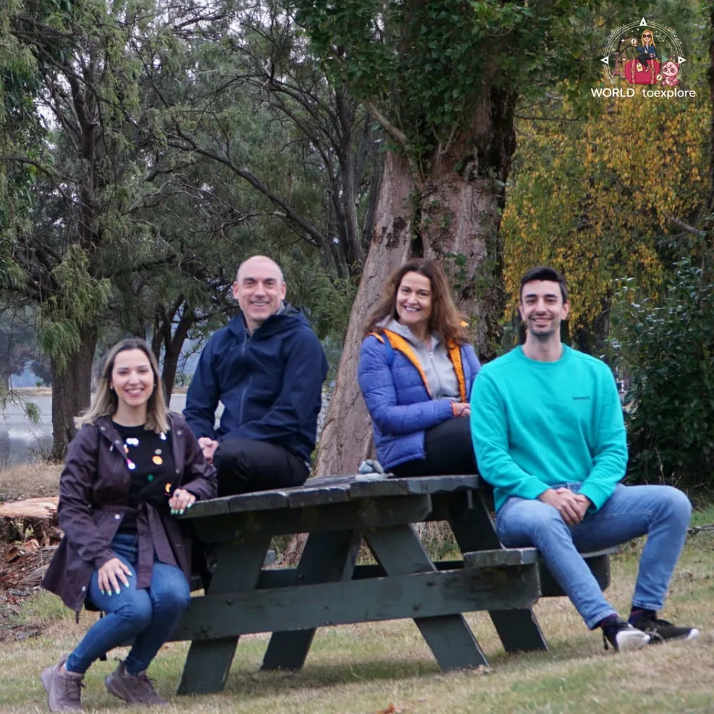 With family by Lake Te Anau