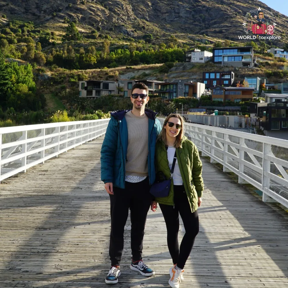 Boardwalk by Lake Wakatipu, in Frankton, Queenstown