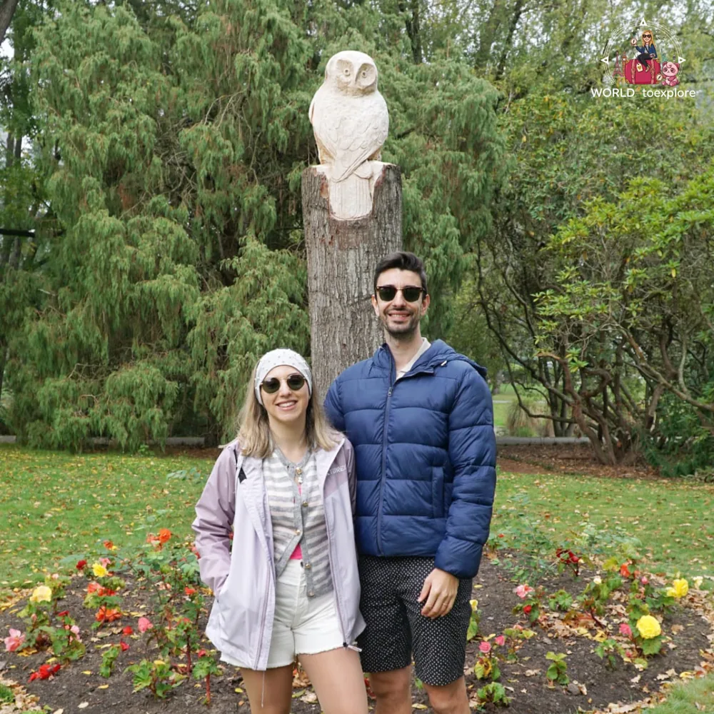 Owl carving in the Christchurch Botanic Gardens