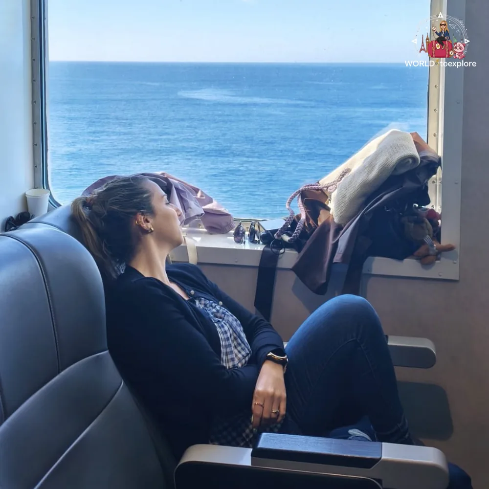 On board the ferry crossing the Cook Strait