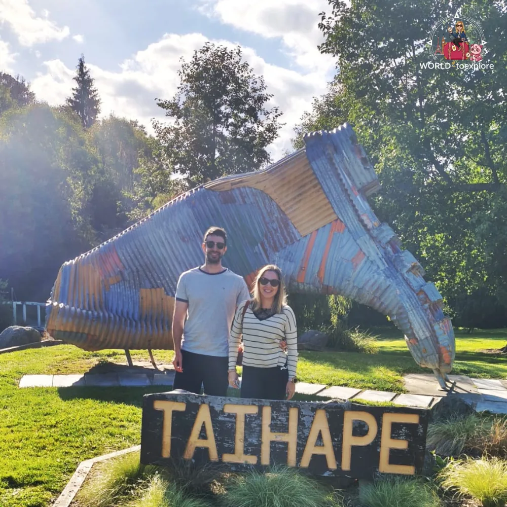 The stop in Taihape and its iconic giant gumboot