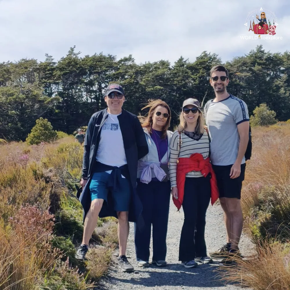 On the Taranaki Falls track, in Tongariro National Park