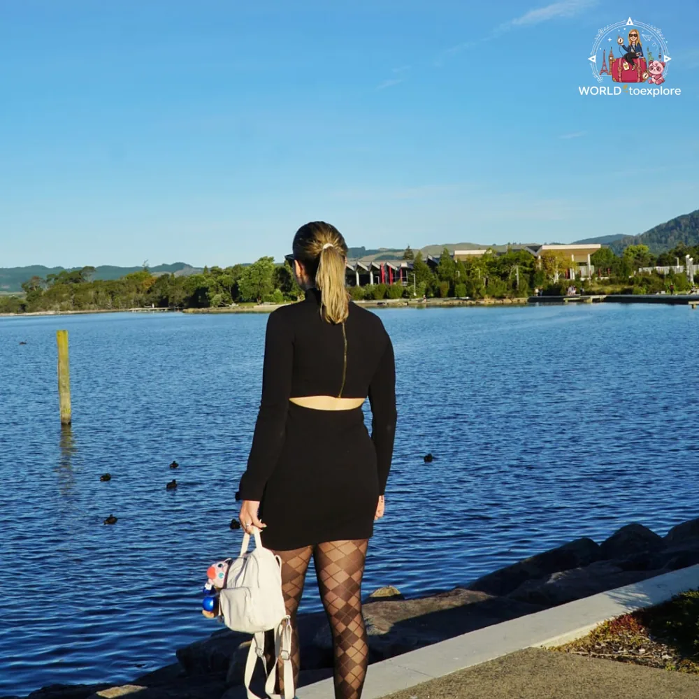 By the lake in Rotorua