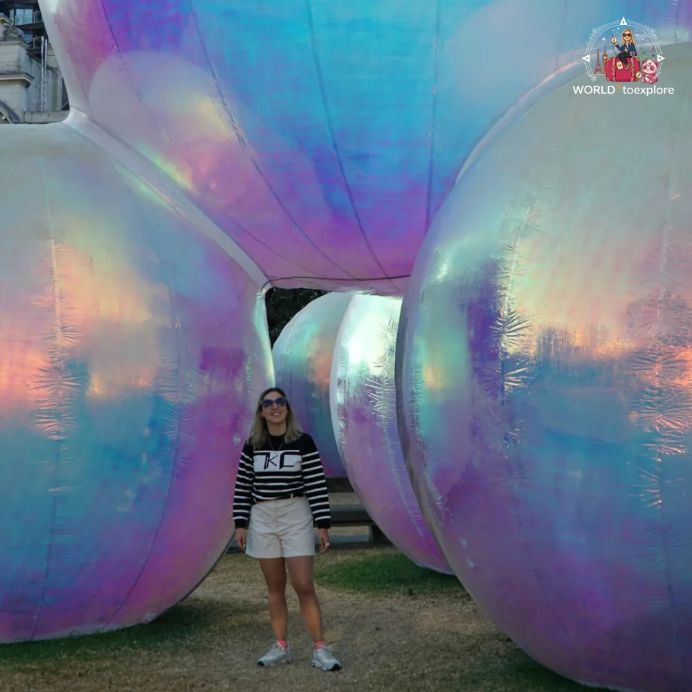 Art installation in central Auckland