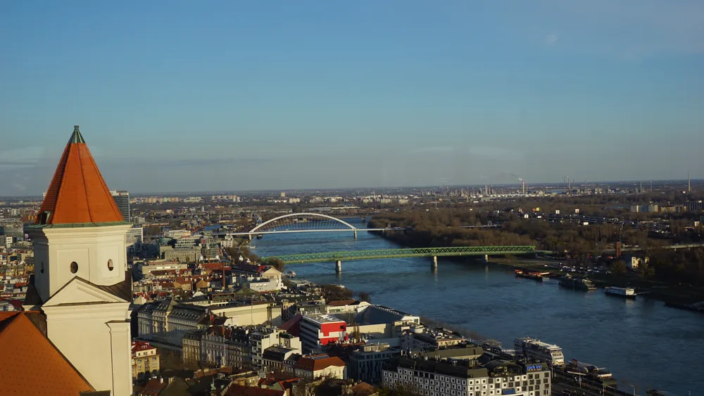 Bratislava Slovak day castle view