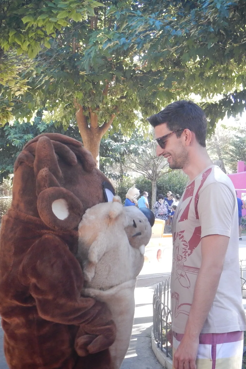 André with Taz
