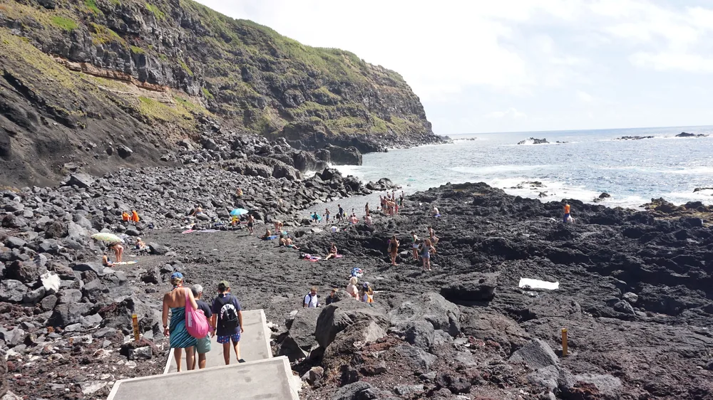 Piscina Natural da Ponta da Ferraria Ponta Delgada São Miguel Açores Portugal Viagem