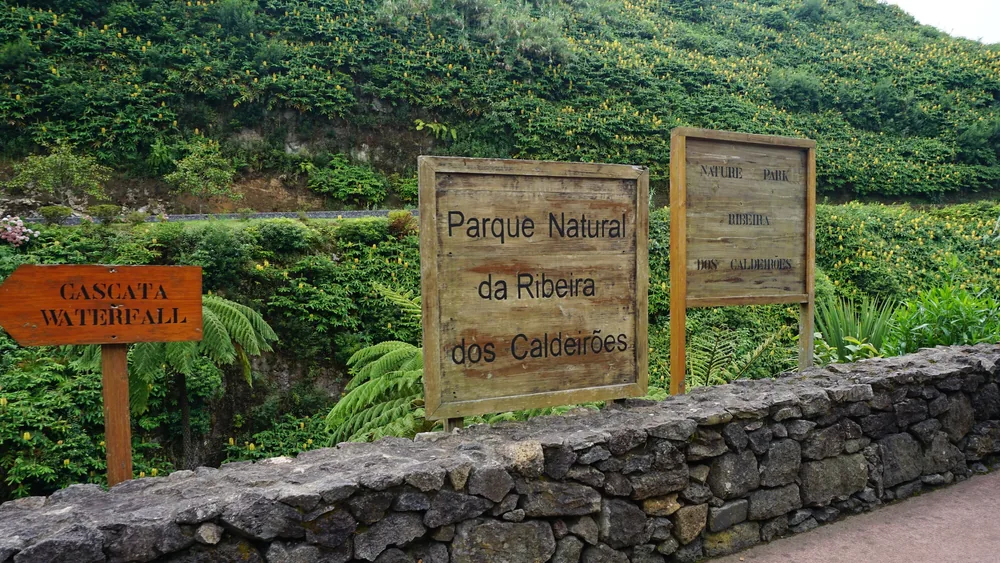 Parque Natural da Ribeira dos Caldeirões Nordeste São Miguel Açores Portugal Viagem
