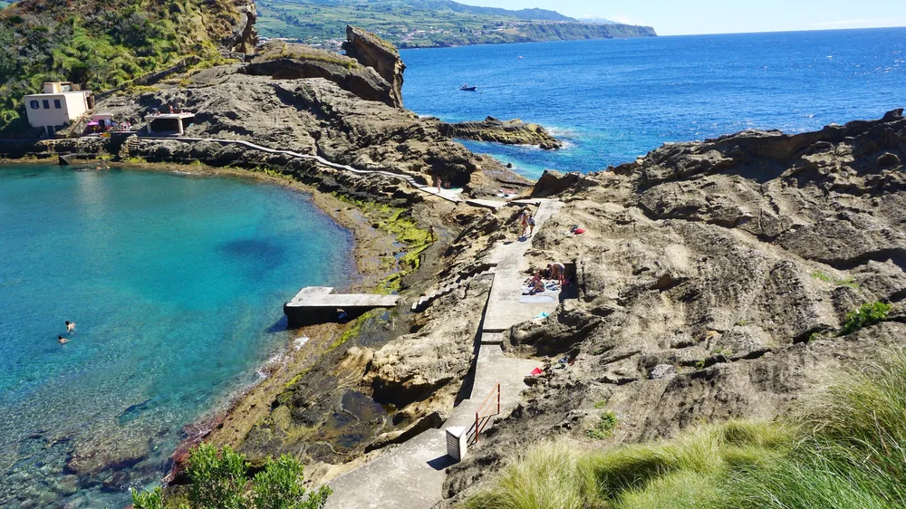 Azores Vila Franca do Campo ilhéu islet Swim Azores de viagem